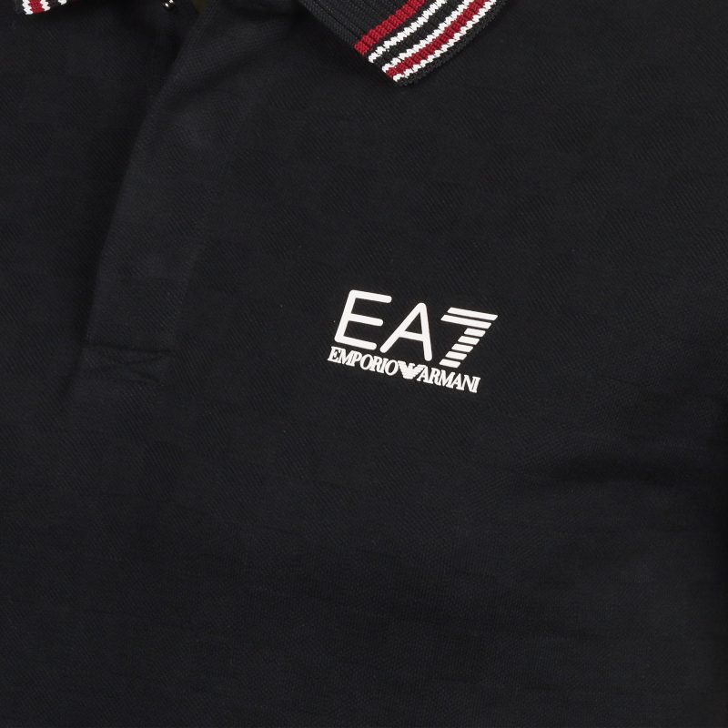 Emporio Armani EA7 Check Pique LS Polo Shirt PJZSZ 6DPF15 1200 3