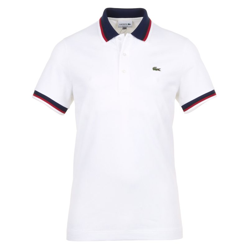 Lacoste Contrast Collar Pique Polo Shirt PH3461 001 1