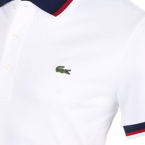 Lacoste Contrast Collar Pique Polo Shirt PH3461 001 3