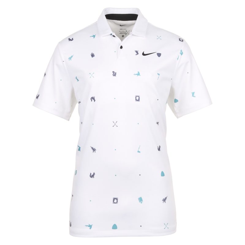 Nike Golf Dri Fit Tour Icon Print Shirt FQ0426 100 1