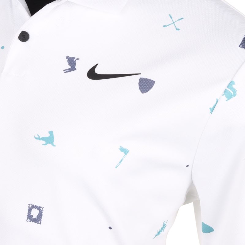 Nike Golf Dri Fit Tour Icon Print Shirt FQ0426 100 3