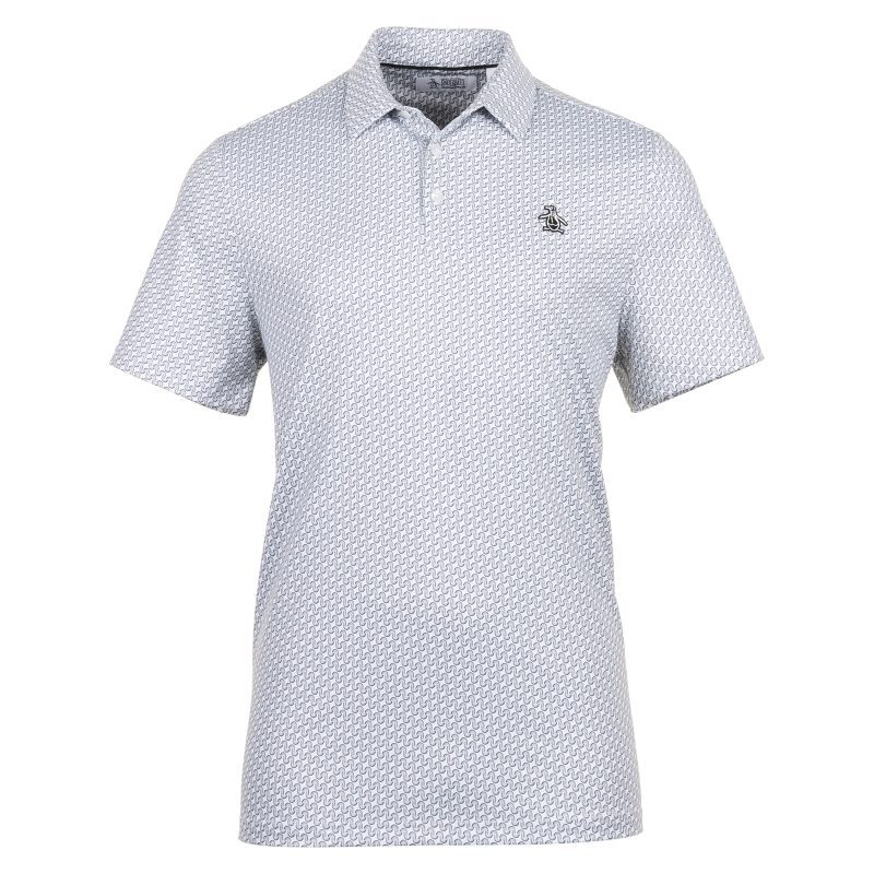 Original Penguin Golf Heritage Geo Print Polo Shirt OGKFE015 038 1