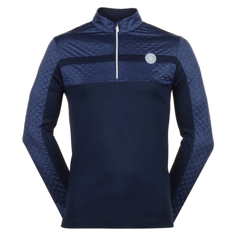 Original Penguin Golf Mixed Media Heritage Block 1 4 Zip OGKFE026 417 1