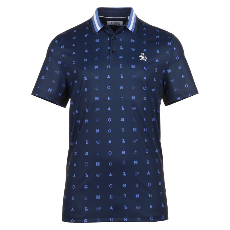 Original Penguin Golf Original All Over Pete Print Polo Shirt OGKFE014 417 1