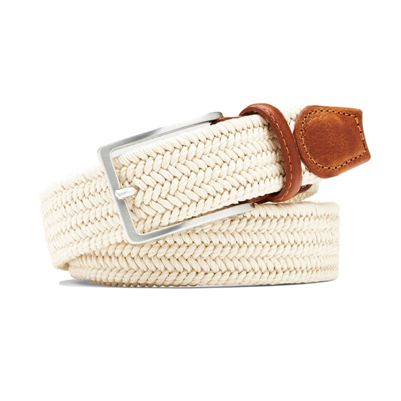 Peter Millar Waxed Braided Belt ME0A14 Stone