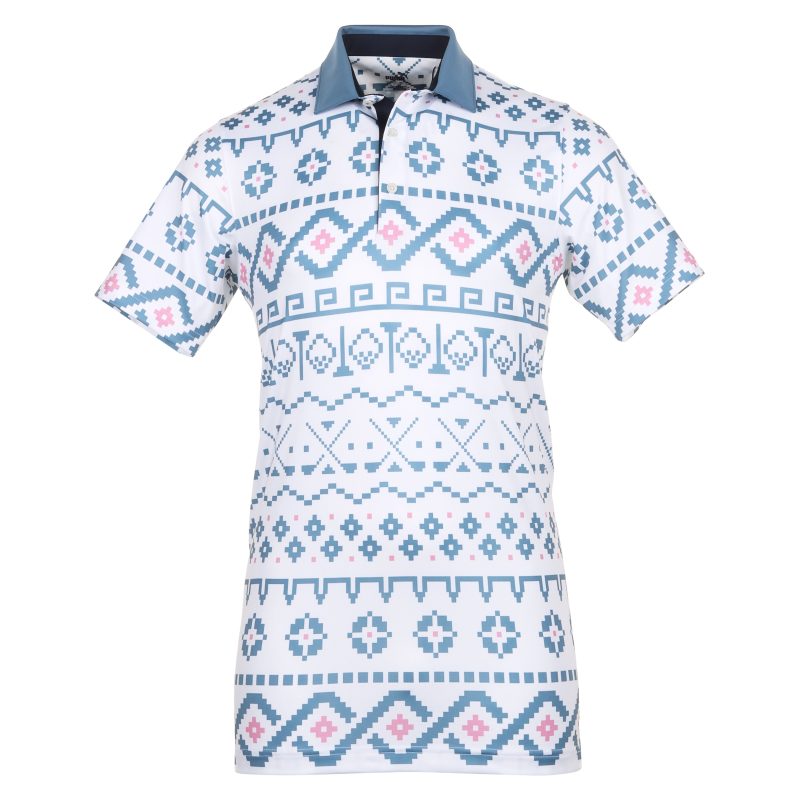 Puma Golf Fair Isle Print Polo Shirt 626836 01 1