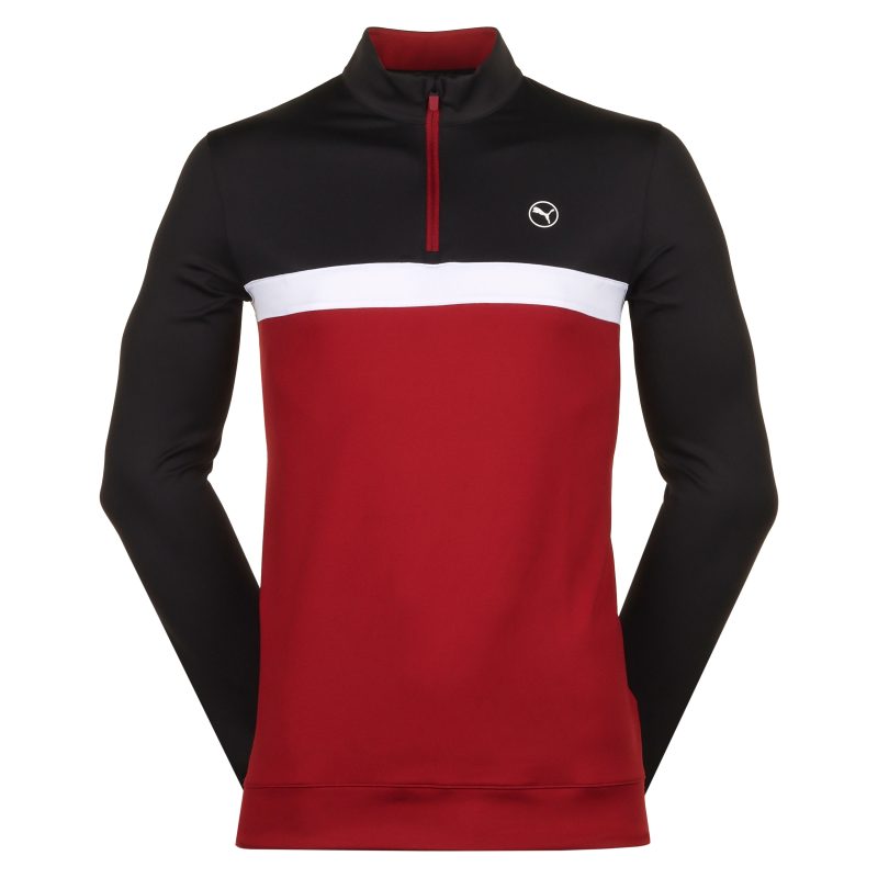 Puma Golf Pure Colourblock 1 4 Zip 625888 10 1